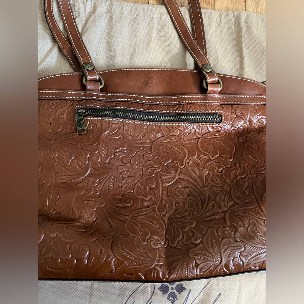 Patricia Nash Poppy Tote Cognac - Picture 2 of 12